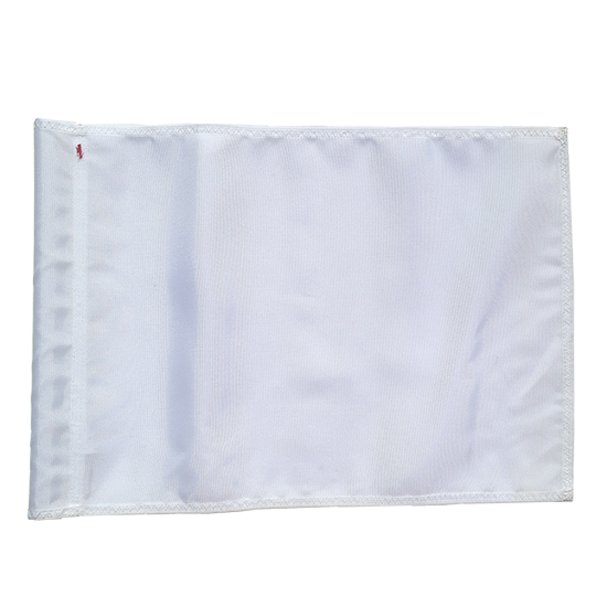 Medium Solid 14" x 19" White Flag