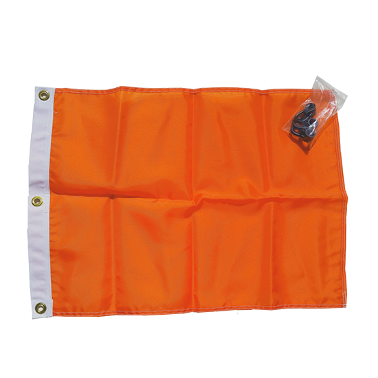 Solid Orange Flag with Grommets (18 x 24)