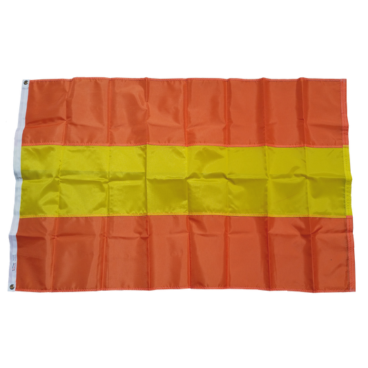 Orange with Yellow Stripe Flag (56.5in x 36in)