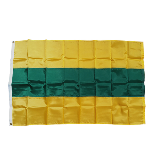 Yellow with Green Stripe Flag (56.5in x 36in)