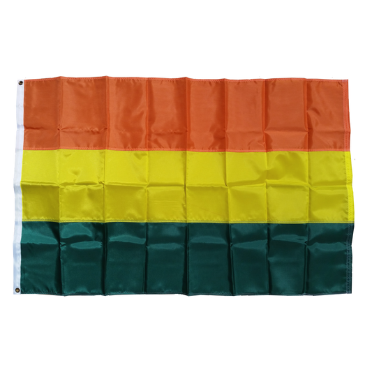 Orange, Yellow, and Green Striped Flag (56.5in x 36in)