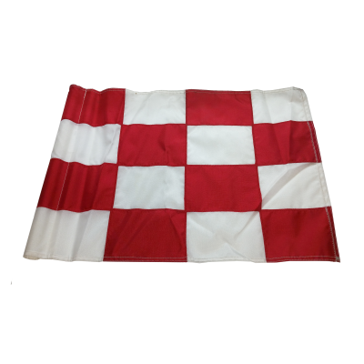 Red and White 18" x 14" Checkered Flag