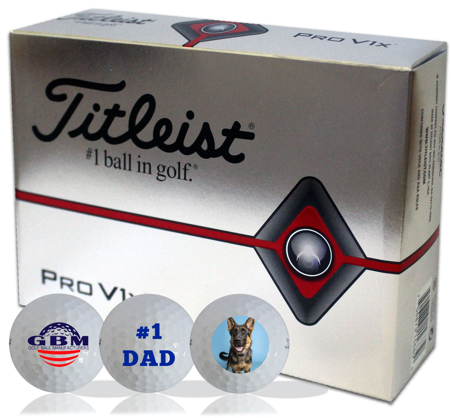 NEW Titleist Pro V1x Customized Golf Balls