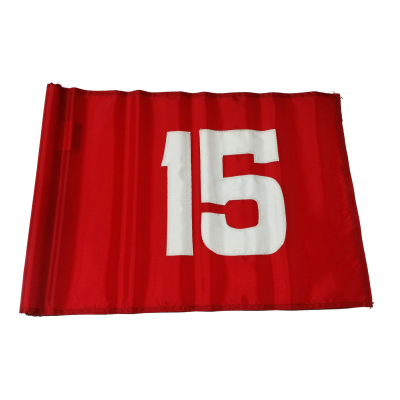 Red Flag White Number 15