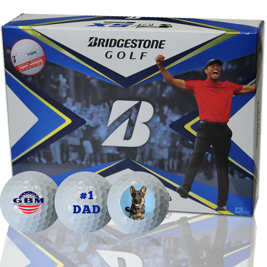 NEW Bridgestone Tour B XS Customized Golf Balls