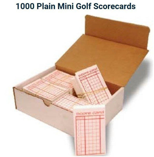 Plain Mini Golf Scorecards 1000 pcs